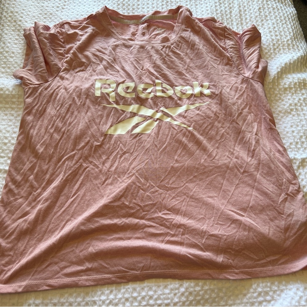 Pink Reebok top with cutout